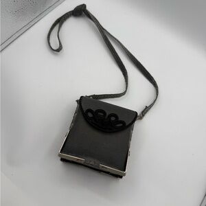 Vintage Evening Wear Gray Black Square Shoulder Bag Purse